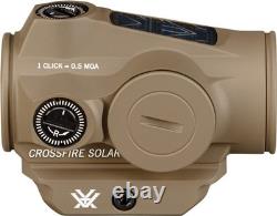 Vortex Crossfire II Solar 2 MOA Red Dot Sight Tan (CF2-RD2-SLR-T)