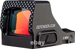 Vortex Defender-CCW Red Dot Sight 1x25mm, 6 MOA Reticle, Black, DFCCW-MRD6