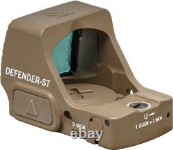 Vortex Defender-ST 1x23mm Micro Reflex Red Dot Sight, 3 MOA, Tan, DFST-MRD3-T