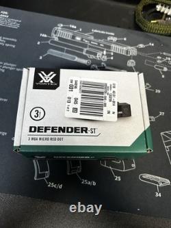 Vortex Defender ST 3 MOA Red Dot Sight DFST-MRD3 with Shake Awake Auto Shutoff NEW