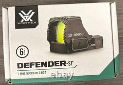 Vortex Defender-ST 6 MOA Red Dot Sight Shake Awake Auto Shutoff DFST-MRD6