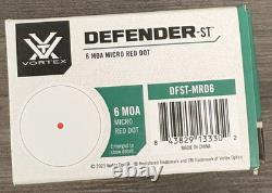 Vortex Defender-ST 6 MOA Red Dot Sight Shake Awake Auto Shutoff DFST-MRD6