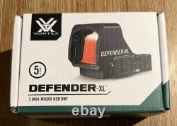 Vortex Defender-XL 5 MOA Red Dot Sight Shake Awake Auto Shutoff DFXL-MRD5