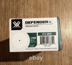 Vortex Defender-XL 5 MOA Red Dot Sight Shake Awake Auto Shutoff DFXL-MRD5