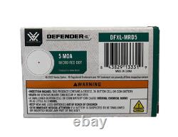 Vortex Defender-XL 5 MOA Red Dot Sight Shake Awake (DFXL-MRD5, Free Shipping)