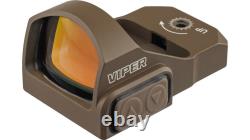 Vortex OPMOD Viper 1x24mm 6 MOA Red Dot Sight, FDE Reflex Red Dot VRD-6-OP-KIT3