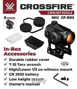 Vortex Optics Crossfire Red Dot Sight CF-RD2 & 3X Magnifier withFree CF Hat Bundle