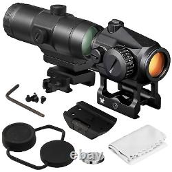 Vortex Optics Crossfire Red Dot Sight CF-RD2 & 3X Magnifier withFree CF Hat Bundle