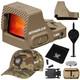 Vortex Optics Defender-ccw 3 Moa Micro Red Dot Tan With Patriot Sky Badge Camo Cap