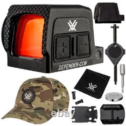 Vortex Optics Defender-CCW Enclosed Solar Micro Red Dot with Free Vortex Camo Cap