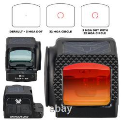 Vortex Optics Defender-CCW Enclosed Solar Micro Red Dot with Free Vortex Camo Cap