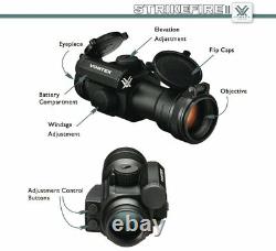 Vortex Optics StrikeFire II 4 MOA Red/Green Dot + Vortex VMX-3T Magnifier with Hat