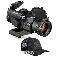 Vortex Optics Strikefire II 4 MOA Red Dot Sight and Vortex Free Hat Black Bundle