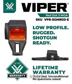 Vortex Optics Viper SG Enclosed Micro Red Dot Sights, 3 MOA Red Dot withFree CFHat