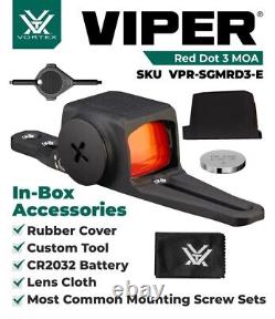 Vortex Optics Viper SG Enclosed Micro Red Dot Sights, 3 MOA Red Dot withFree CFHat