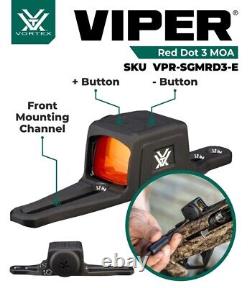 Vortex Optics Viper SG Enclosed Micro Red Dot Sights, 3 MOA Red Dot withFree CFHat