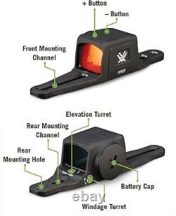Vortex Optics Viper SG Enclosed Micro Red Dot Sights, 3 MOA Red Dot withFree CFHat
