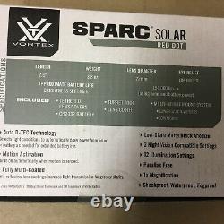 Vortex SPARC Solar 2 MOA Red Dot Sight