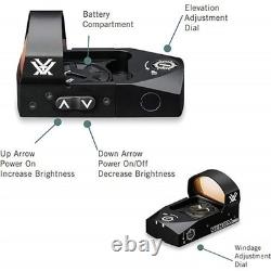 Vortex Venom 3 MOA Bright Red Dot Sight VMD-3103- Reticle Black CR1632