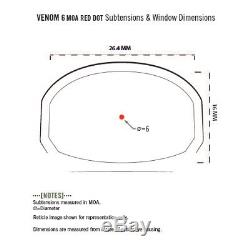 Vortex Venom Red Dot Sight 6 MOA Dot VMD-3106 with Mount & Vortex Hat